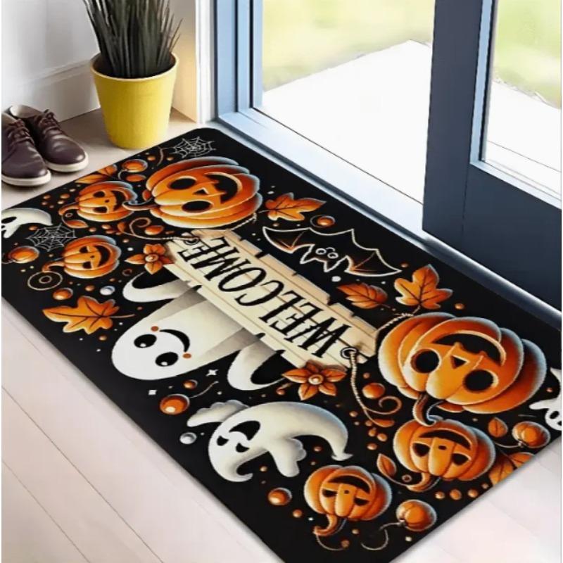 Halloween Welcome Doormat for Indoor and Outdoor Bedroom Use Suitable for Home Halloween Kitchen Home Holiday Entrance Mat Decor