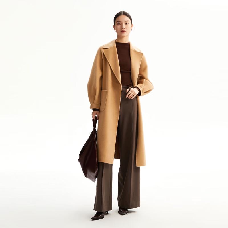 VEROMODA Women's Wool Blend Mid-Length Coat