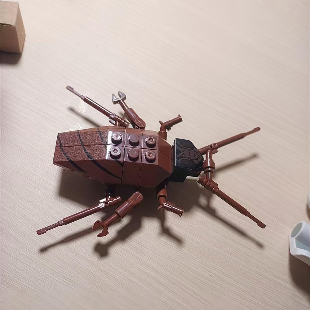 Mini Cockroach Puzzle Building Block Toys Create A Children's Insect World - Insect Ecological Park; Mini Particle Toy Gift