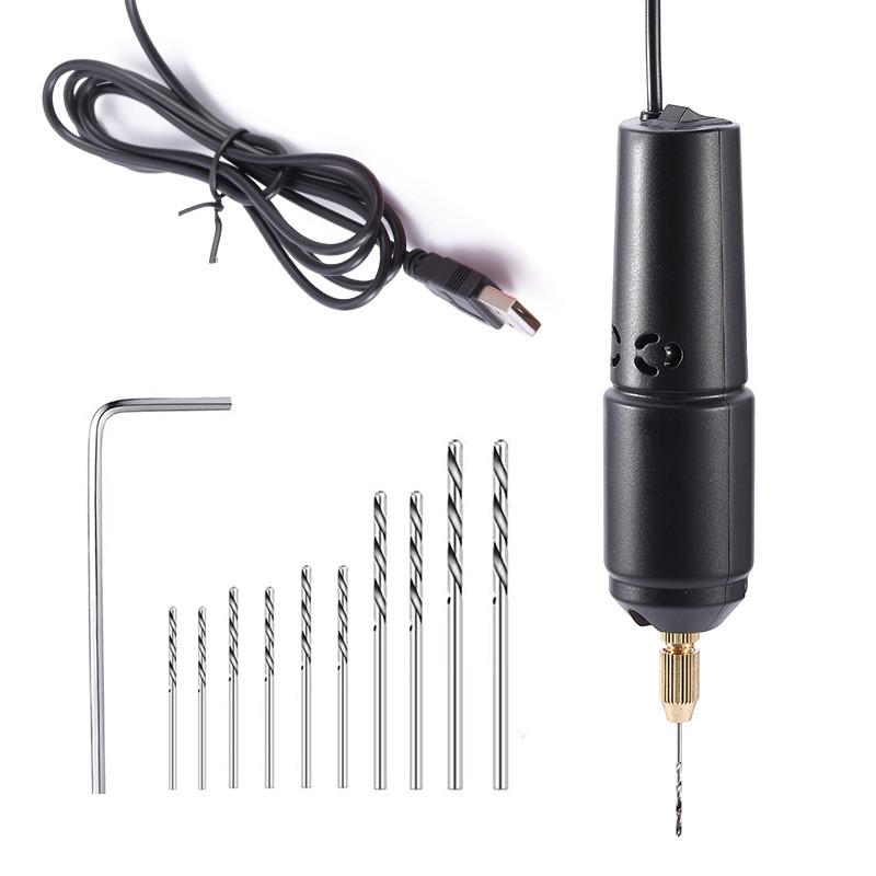Acrylic Crystal Drip Glue Pearl Drilling Drill Mini Electric Mini Hand Drill 5V2A Low Power USB Small Electric Drill
