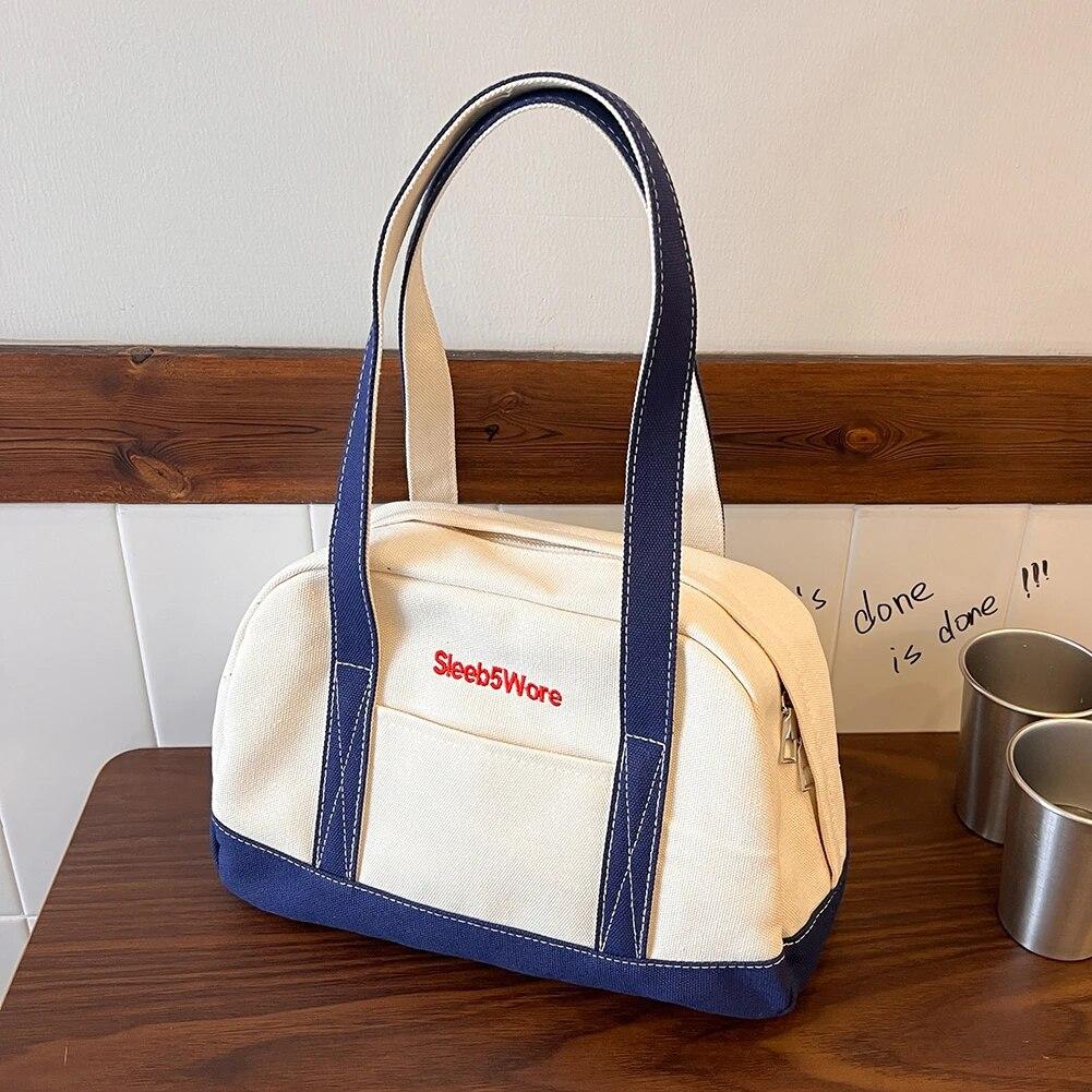 Damska torba typu tote Casual Canvas Duża pojemność Damskie torebki Projektant liter Torby na ramię pod pachami Luksusowa duża torba na zakupy Dziewczęcy prezent
