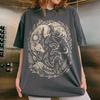 Magic Forest Mystery Animal Pattern Print Cotton Tshirt Dark Academic Natural Aesthetics Tshirt Casual Loose Tops Unisex