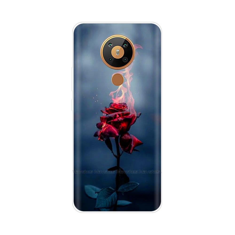 For Nokia 5.3 Case Transparent Phone Case Printing Bumper For Nokia 5.3 Nokia5.3 Case Back Cover 6.55'' TPU Soft Silicone Shells