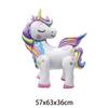 3D Stehender Einhorn Folienballon Junge Mädchen Geburtstagsparty Dekoration Regenbogen Einhorn Party Dekoration Zubehör Kinderspielzeug Geschenke