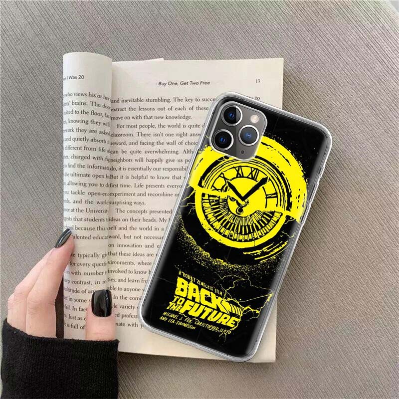 Back To The Future License Phone For Apple Iphone 12 13 Mini 15 Pro Max 11 Pro 14 Plus 16 Pro Max 16E Case Shell Cover Clear TP