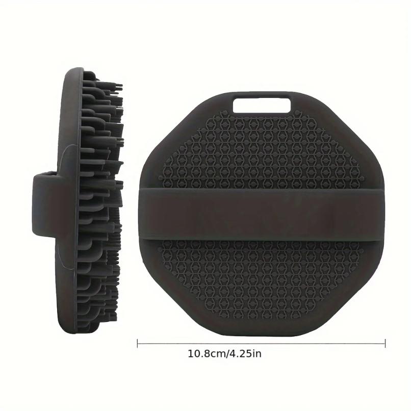 1pc Soft Silicone Exfoliating Brush Cleanser Manual Body Cleansing Scrubber Shower Gentle Massage Bath Brush Bathroom Accessorie