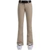 New Women's Slim Fit Ski Pants: Elastic, Double-Layered, Velvet-Lined, Windproof, Waterproof, Breathable, Solid Color.
