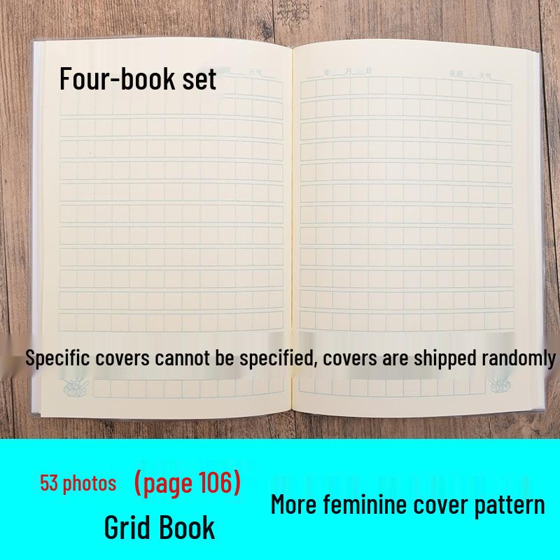Rubber-Covered A5 Grid & Lined Notebook for Student Use.