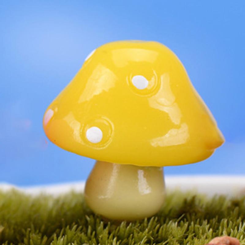 Смола Гриб Сад Бонсай Миниатюрный Ландшафтный Дизайн Украшения Украшения Default розовый — фото 8