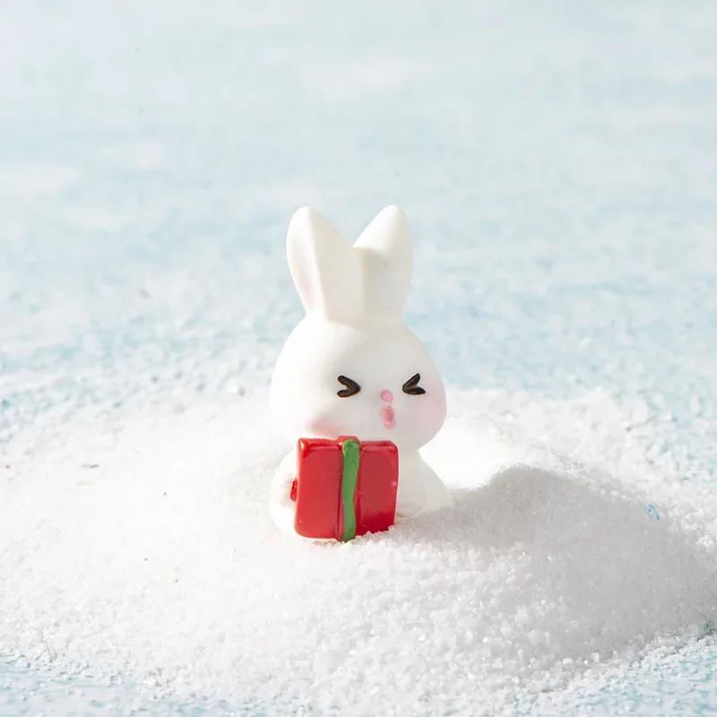 Christmas Figurines Dollhouse Ornament Home Decorations Fairy Garden Micro Landscape Deer Xmas Tree Santa Claus Snowman