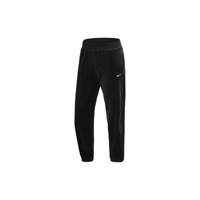 Solid Color Corduroy Knit Jogger Pants Women Bottoms Black DO2914-010