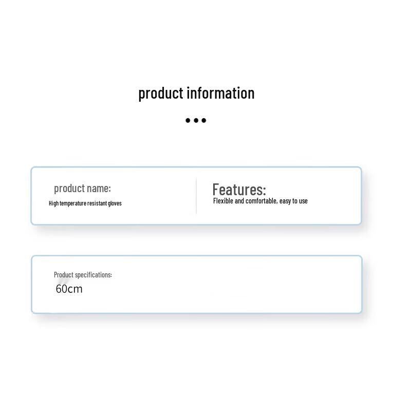 High Temperature Resistant Industrial Oven Glove