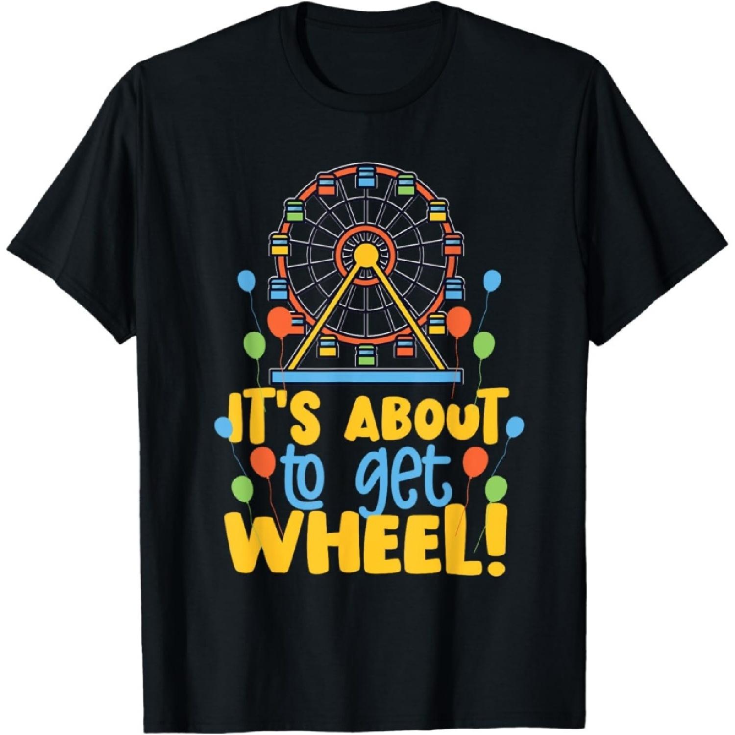 

Ferris Wheel Design Perfect For Girls And Boys T-Shirt XXXXXL чорний