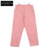 COMME Des GARCONS SHIRT FG-P009 Red X White Cotton Striped Pants Bottoms XS Red X whiteUsed