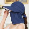 Portable Uv Protection Fisherman Cap Face Neck Cover Removable Bucket Hats Zipper Baseball Cap Summer