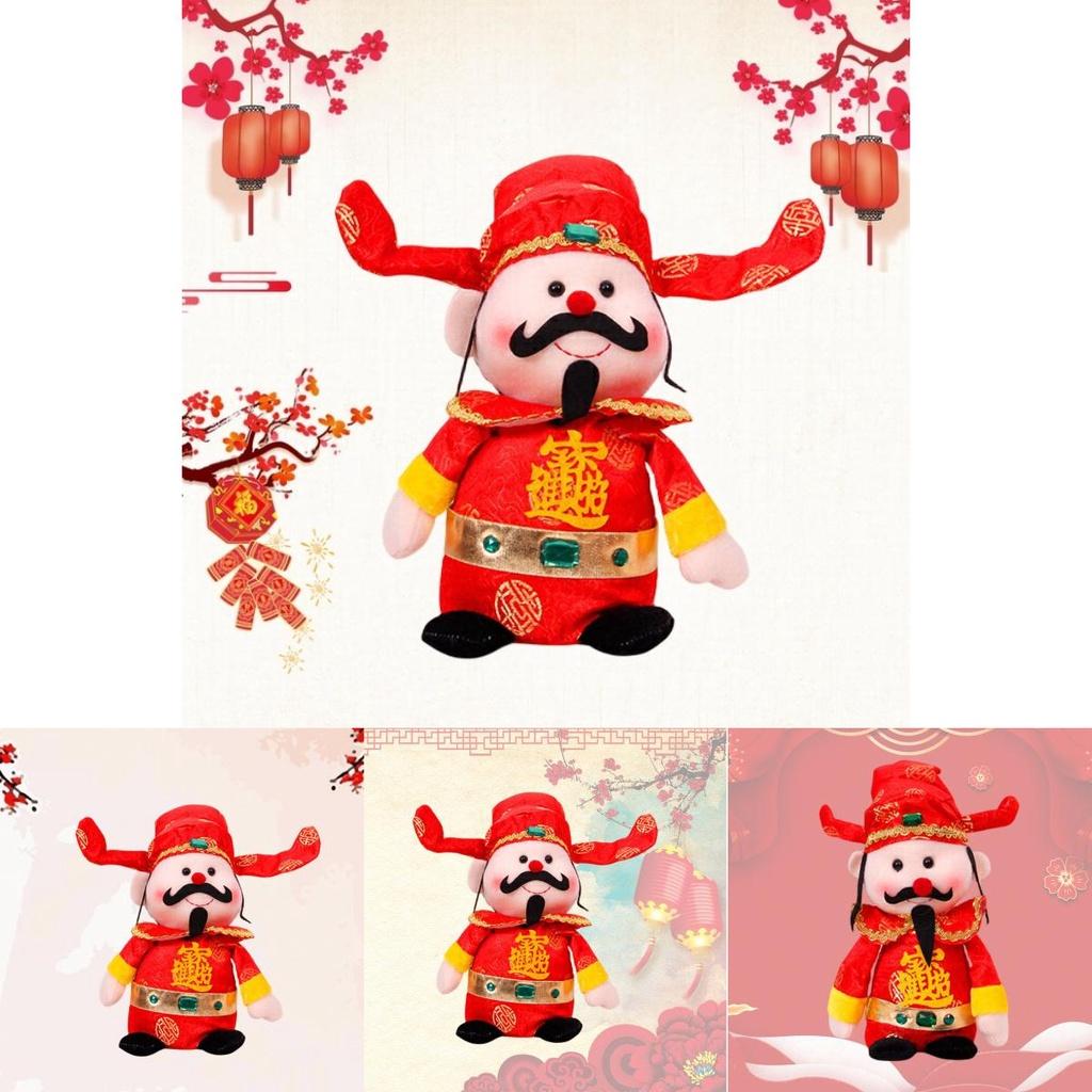 Festive Chinese New Year Prosperity God Doll Small Medium Large Sizes Sewn With Sand Foam And Stuffed Toy Material