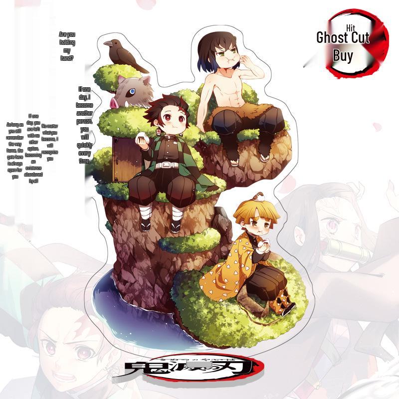 

Клинок, що розсікає демонів 40-1 Великий акриловий стенд: Колекційна фігурка Тандзіро та Незуко 16cm HD Double-sided