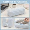 Large-capacity Cream Color Pencil Case Multi-functional School Storage Bag  Gift Giving