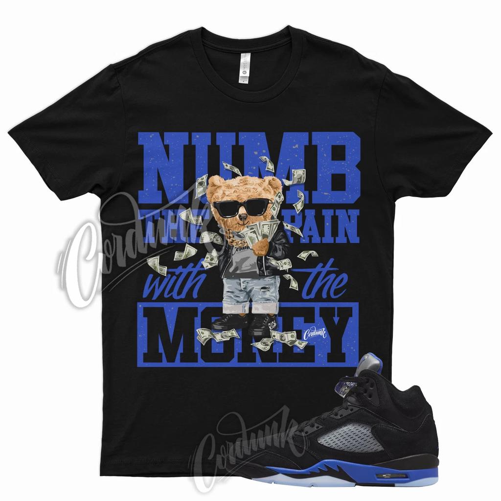 NUMB T Shirt for J1 5 Racer Blue Hyper Royal Reflective Siler Cobalt Max 1
