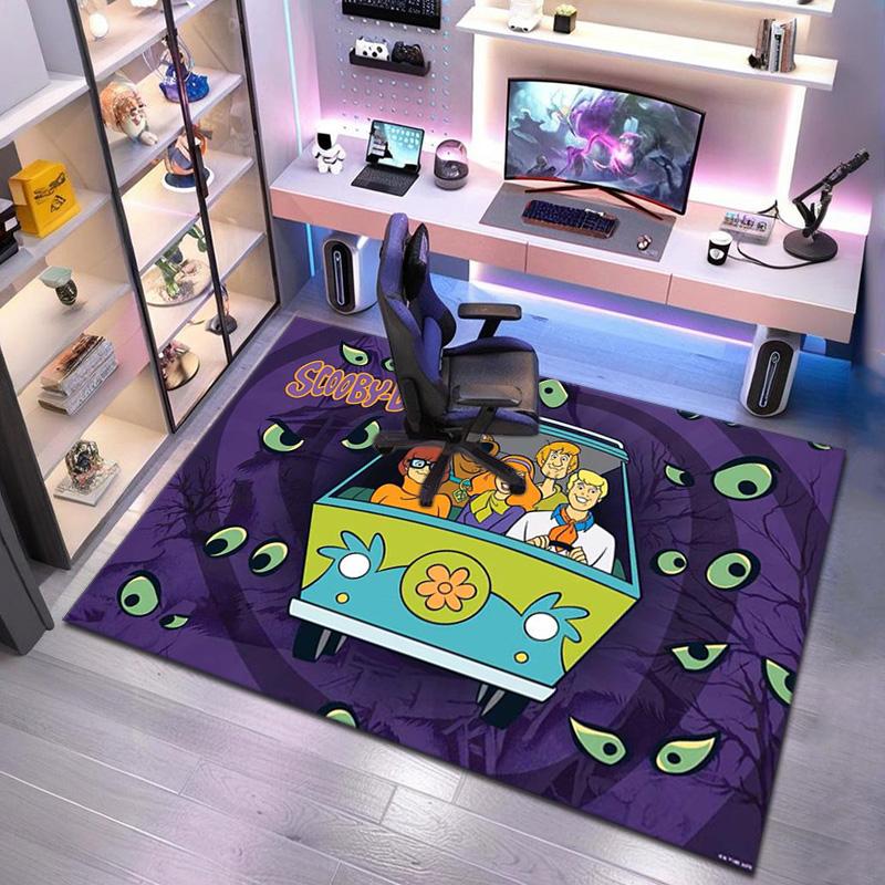 Halloween Cartoon Comedy Adventure Movie Scooby-Doo Carpet Is Suitable for Living Room and Bedroom Doormats Office Balcony Decorative Carpet V7