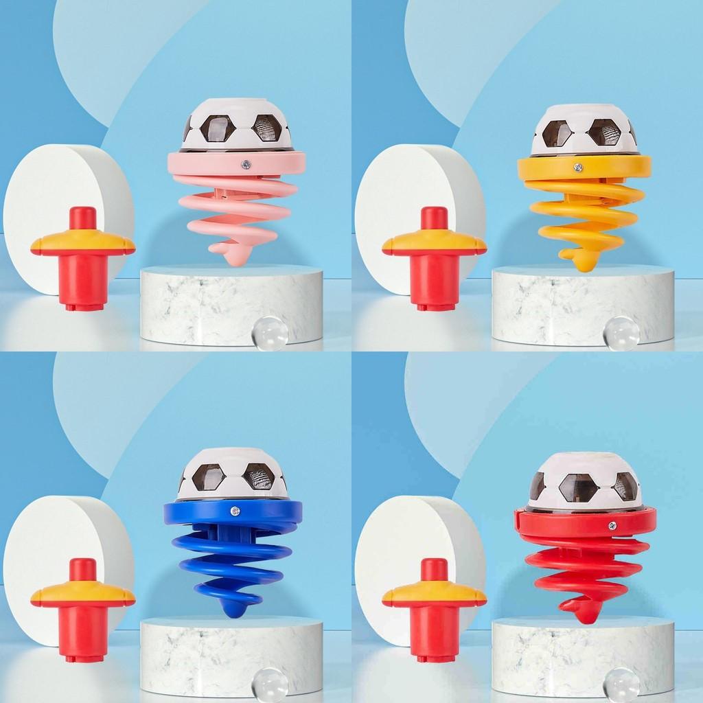 Light Up Music Spring Football Spinner For Kids Parentchild Interactive Toy