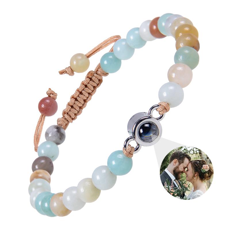 Individuelles Armband mit Bild innen Personalisierte Projektionsarmbänder mit Fotos Armband mit Foto Personalisierte Gedenkgeschenke