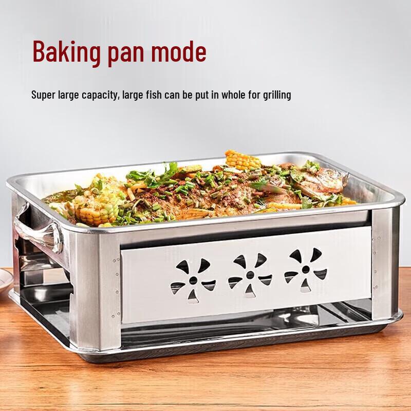 

ShangKaoJia Stainless Steel Charcoal Fish Grill