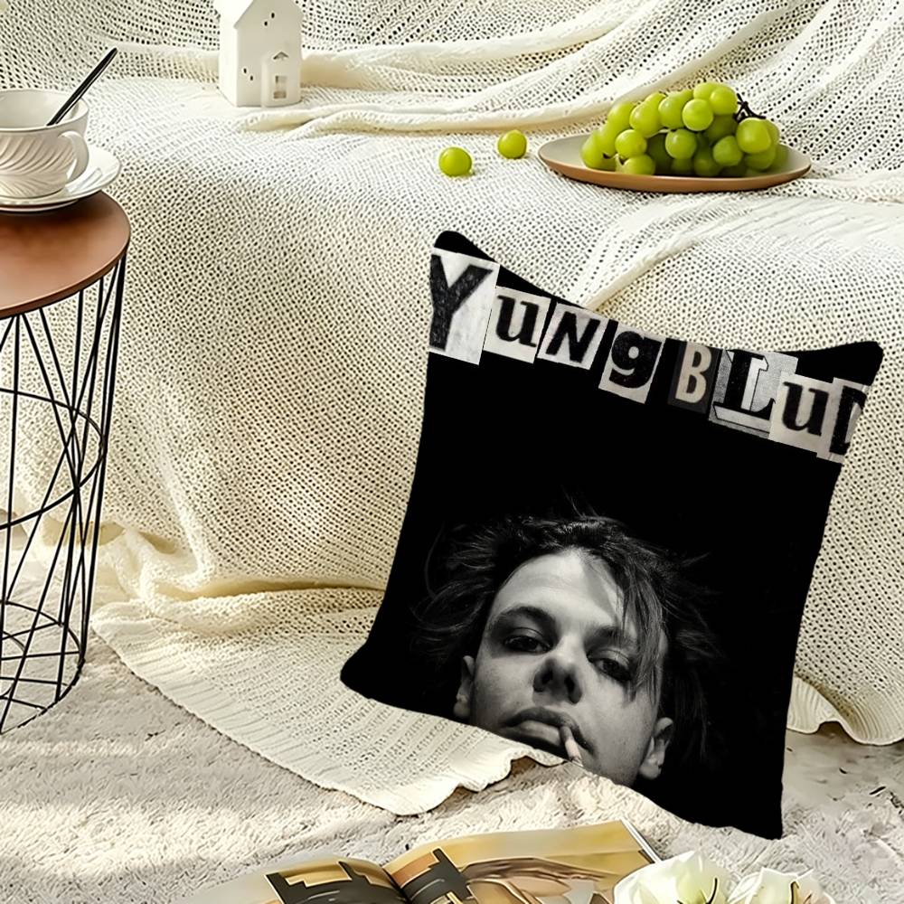 Y-YUNGBLUD Dom Harrison Alt Punk Pillow Case Sofa Living Room for Bedroom Headboard Backrest Cushion Square Nap Time
