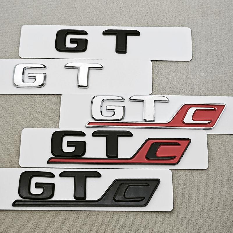 MZT3 Logo GT C GT Letters For Mercedes Benz AMG GT GTC Badge Emblem Stricker - Rear Trunk Decals Tail Exterior Accessories
