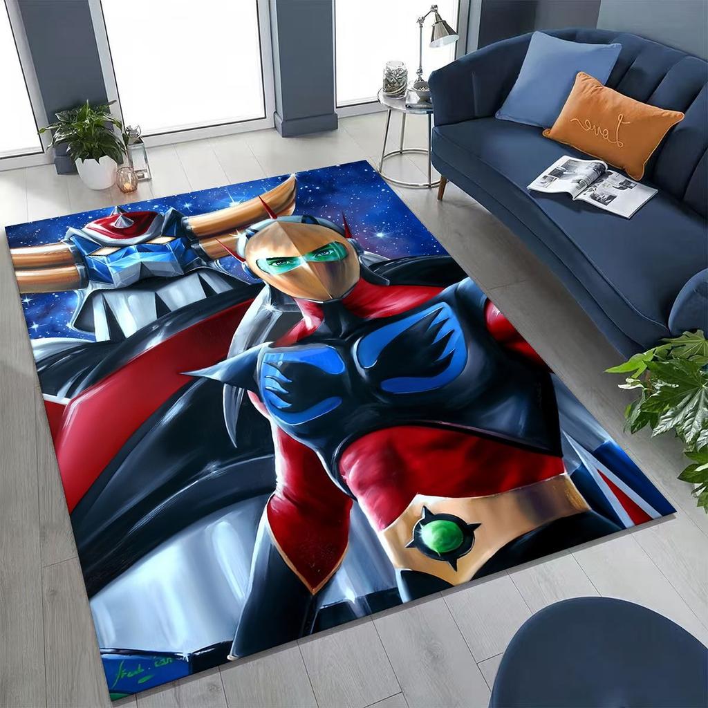 2026 New UFO Robot Grendizer U Cartoon Rug for Bedroom Living Room Sofa Home Doormat Decor,Large Kids Play Non-slip Floor Mat