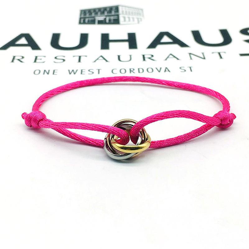 Simple Retro Lucky Woven Rope Bracelet For Women Men Temperament Trendy Luxury Circles Bangles Jewelry Accessories Gifts