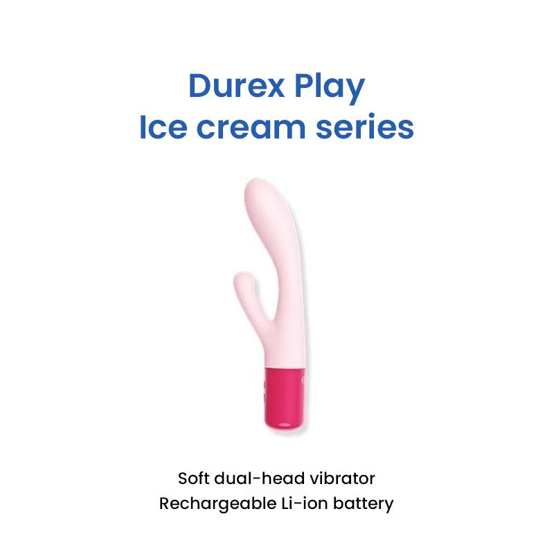 Durex Soft Vibrator New Ice Cream Series Soft Double Headed Vibrator