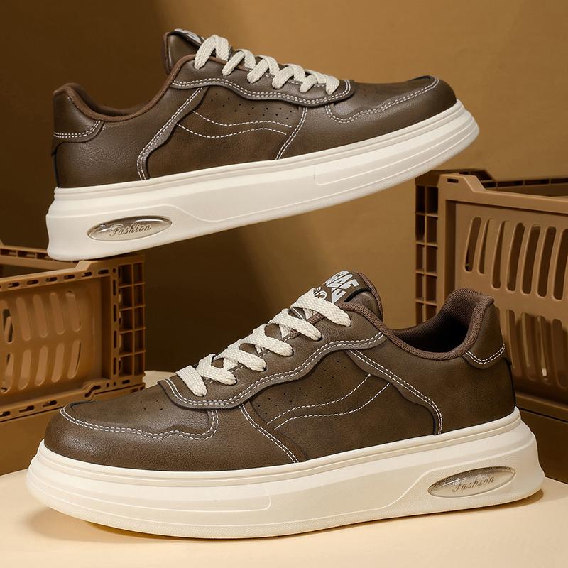 Nové Pánské Klasické Módní Nízké Tenisky na Skateboarding s Tlustou Podrážkou Pohodlné Měkké Podrážky Basketbalové Tenisky