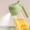 Household Kitchen Specific Oil Pot Black Glass Spray Bottle for Both Spraying and Pouring Purposes Press Type Integrated Oil Pot