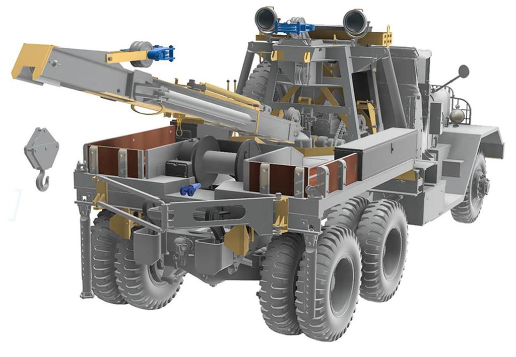 Thunder Models Escala 1/35 Caminhão de Reboque Pesado Americano Ward LaFrance M1A1, Teto Aberto, 1943, Kit de Modelo de Plástico TB35014 (Veículo militar)