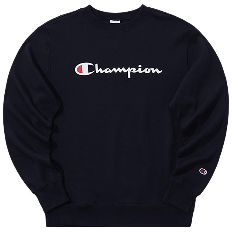 Champion Men s Script Logo Fleece Lined Round Neck Sweatshirt L 5300₽