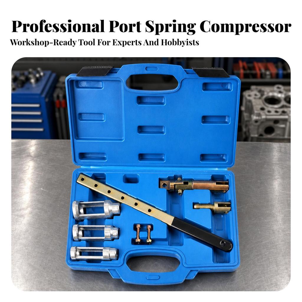 Valve Spring Compression Tool Kit Adjustable for Garage, Technicians