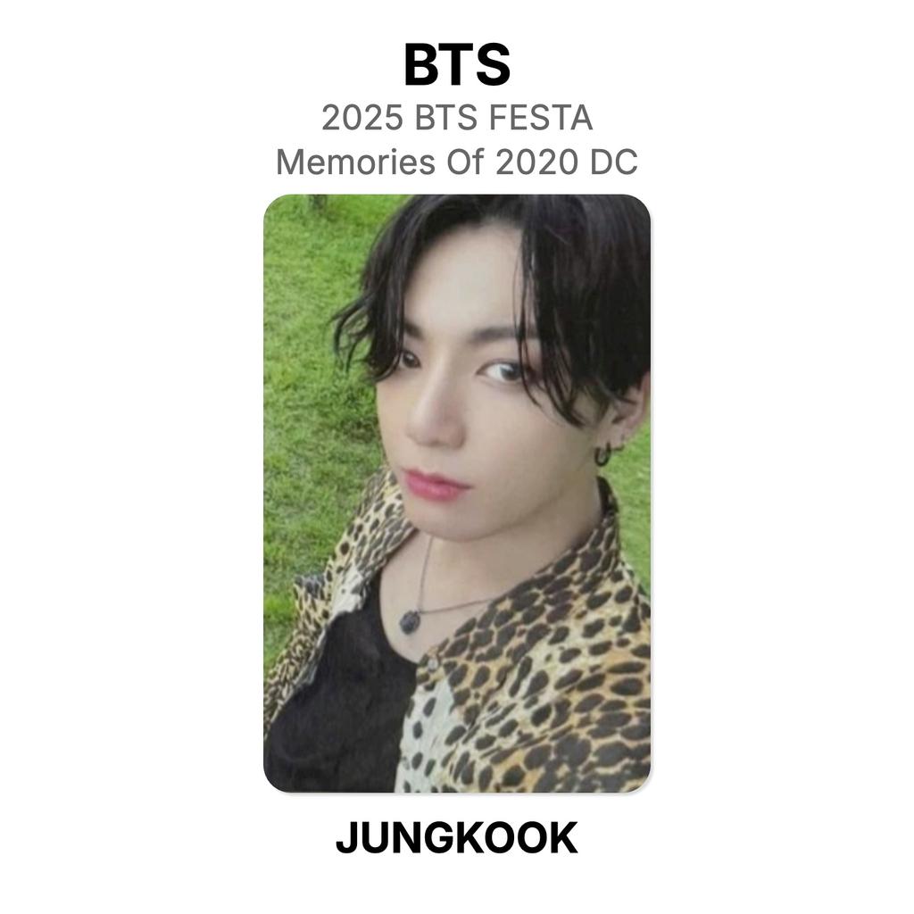 BTS 2025 BTS FESTA BTS 2020 Anıları DC Resmi Fotoğraf Kartı