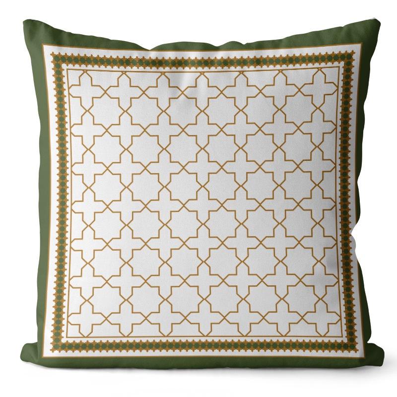 

Чехол на одну подушку 45X45 см, американский светлый роскошный ретро-зеленый короткий плюшевый чехол с принтом, наволочка для дома, гостиной, офиса, дивана, наволочка 45x45cm