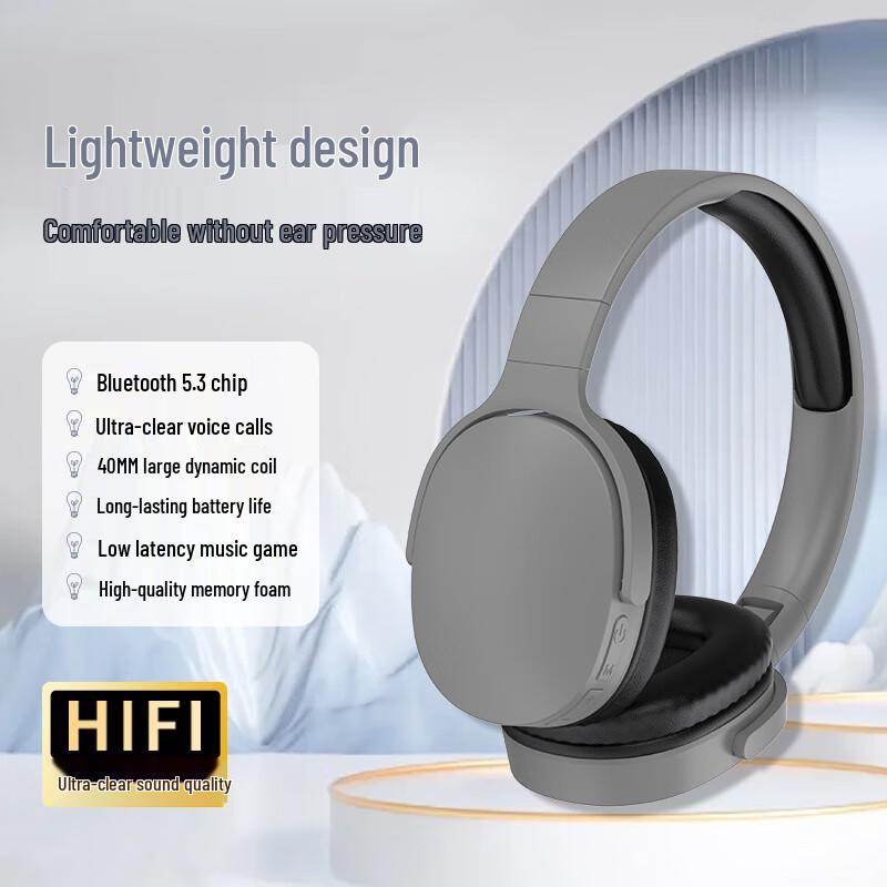Lilang Wireless Bluetooth 5.3 Stereo Semi-Over-Ear Headphones
