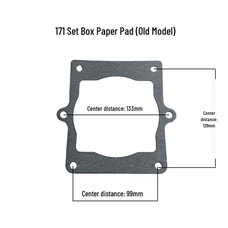 171 Asbestos Micro-tiller Gasket Set: Adjustable Thickness, Includes Flange, Power Take-off Housing, and Side Cover Gaskets