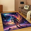 Cartoon Astronaut Universe Spaceman Outer Space Carpet Rug for Bedroom Living Room Sofa Playroom Doormat Home Decor,kid Non-slip