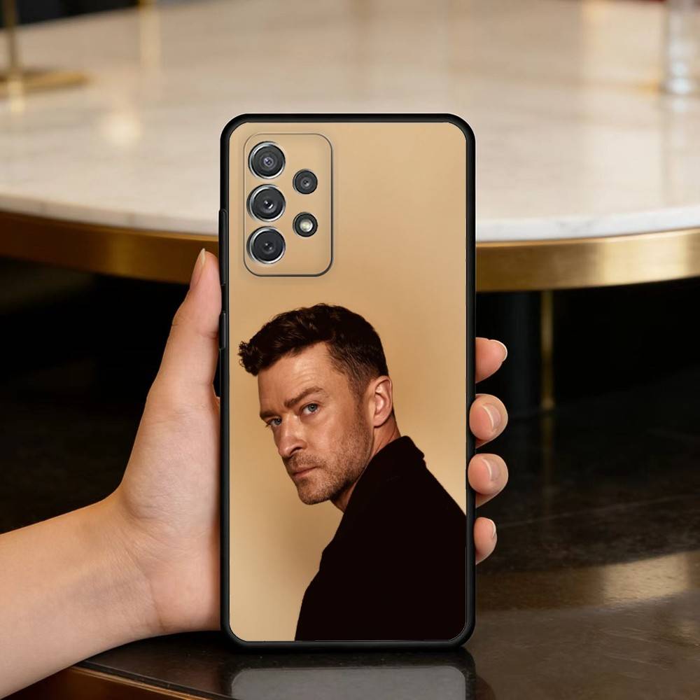 Sänger Justin T-Timberlake Weiche Silikon-Schwarze Hülle Handyhülle Für Samsung Galaxy A73,A72,A71,A70,A53,A52,A51