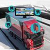 10.36" AHD 4 Channel Monitor Recording DVR 1080P Black Box Rear View Camera Truck Vehicle Touch Screen Support