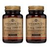 Solgar Vitamin D3 (Cholecalciferol) 1000 IU Tablets 180 Tablets 2 Pcs