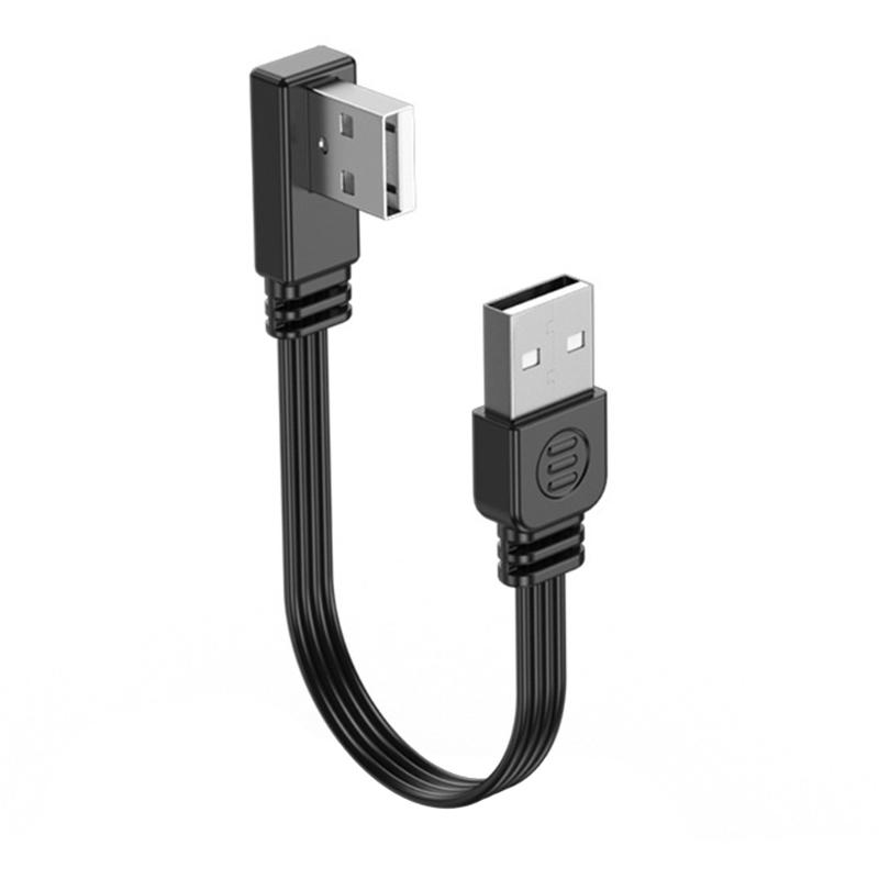 

5cm 10cm 100cm USB 2.0 A Male to male 90 Degree Angled Extension Adaptor cable USB2.0 male to male right/left/down/up cable cord 5cm