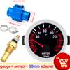 52mm Water Temperature Gauge 40~120 ℃ Water Temp Radiator Temperature Water Temp Joint Pipe Sensor 24MM ~ 40mm Hose Adapter