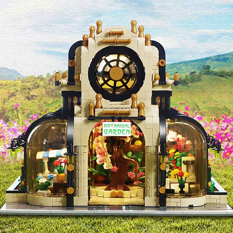 Moc Creative City Architecture Street View Botanical House Building Block Model Diy Children'S Puzzle Birthday Toy Gifts