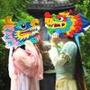 1 Set Handmade Paper Dragon Head Material Kit 2024 Year of The Dragon Spring Festival Dragon Dance Toy Kids DIY Crafts Material Bag Holiday Gift
