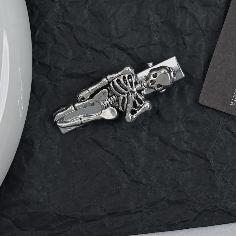 Halloween Barrettes Cute Skeleton Hair Clip Cosplay Party Headwear Cute Hair Clip Dress Up Party for Masquerades